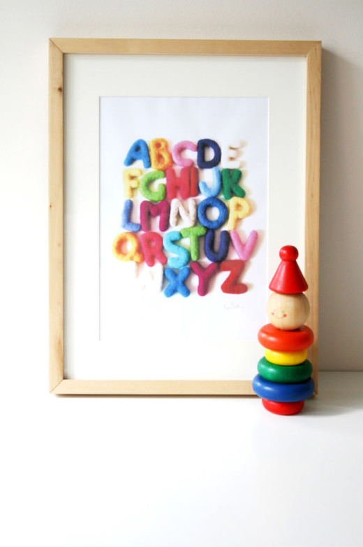 DIY Alphabet Poster | Kids Crafts