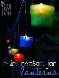 Mini Mason Jar Hanging Lanterns from Our Best Bites