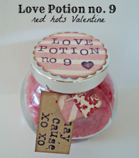 Love Potion No. 9 Red Hots Valentine | Valentines Day Ideas | DIY