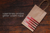Valentines Ombre Glitter Washi Tape DIY