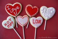Valentine Sugar Cookie Pops