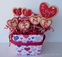 Valentine Sugar Cookie Pops and Gift Box