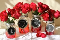 Valentine’s Mason Jar Vases | Valentines Day Ideas