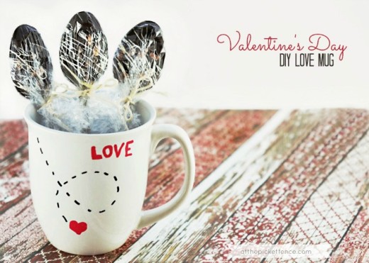 DIY Love Mug…for Valentine’s Day! Project From The Picket Fence
