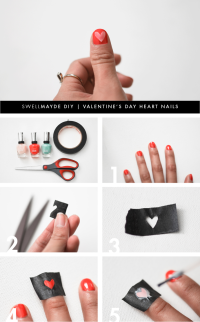 DIY | VALENTINE’S DAY HEART NAILS | From swellmayde