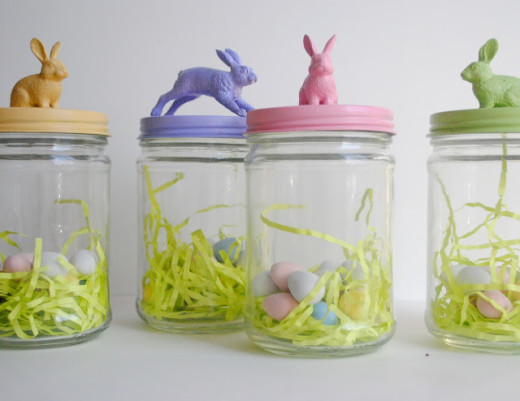 Easter bunny treat jars | DIY