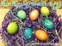 Anyone Can Decorate: How to Make Monogrammed Easter Eggs – Easy Peasy