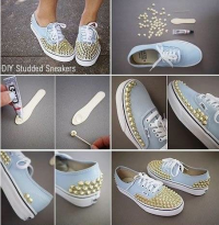 DIY Studded Sneakers | FabDiy