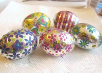 Easy Foil Covered Easter Eggs! DIY-Tutorail