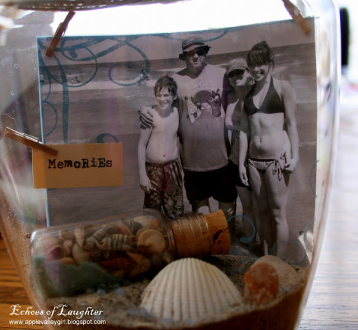A Vacation Memory Jar | DIY Mothers Day Gift Idea from Echoes of Laughter: