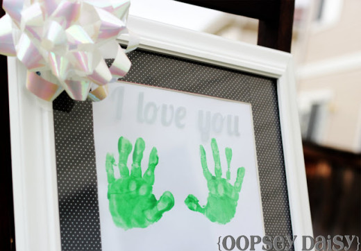 Etched Handprint Frame From Oopsey Daisy