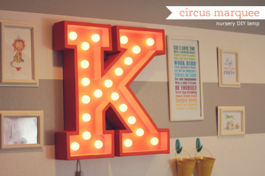 Circus marquee light from How Joyful |   DIY and Crafts