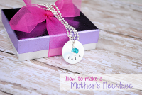 How to Hand Stamp Jewelry: Mother’s Necklace