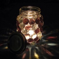 How to Make Beautiful Stone Mason Jar Candle Holders | Guidecentral