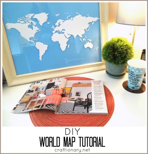 How to make world map in 10 minutes (World Map tutorial)  From Craftionary