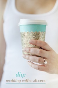 Learn how easy it is to make wedding coffee sleeves!