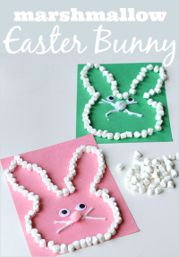 Marshmallow Easter Bunny Craft – No Time For Flash Cards