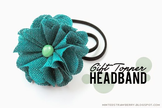 Minted Strawberry: DIY: Gift Topper Headband