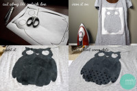 Minted Strawberry: DIY: Polka Dot Owl Shirt