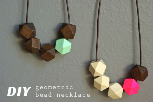 DIY Geometric Bead Necklace | Oleander and Palm