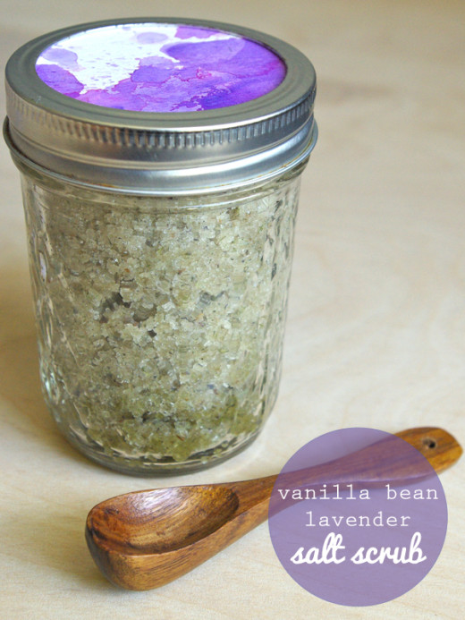 Vanilla Bean Lavender Salt Scrub | Oleander and Palm