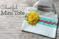 PitterAndGlink: {Cheerful Embellished Mini Tote}