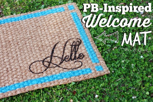 PB-Inspired Welcome Mat From  – PitterAndGlink