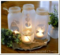 DIY Mason Jar Tea Lights From Recaptured Charm