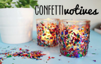 Confetti Votive Candle Holders From Unusually Lovely