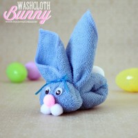 Washcloth Bunny Kid’s Craft