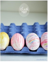 DIY Chalk Easter Eggs