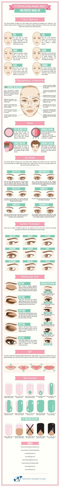 9 Unbelievably Simple Steps For Perfect Make-Up | From Visual.ly