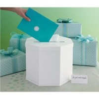 Martha Stewart Gift Card Box, White Eyelet