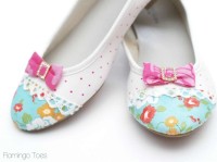 Shoe Refashion DIY flats | Flamingo Toes