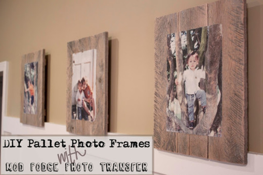 DIY Pallet Photo Frames with Mod Podge Photo Transfer | Southern Revivals