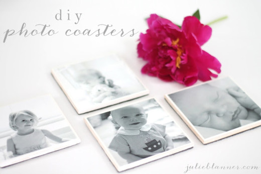 DIY Photo Coasters – Coordinately Yours by Julie Blanner | Mothers Day Gift Ideas