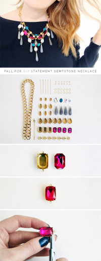 DIY The Ultimate Statement Gemstone Necklace