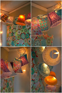 DIY: Lampshades with Clear – Throw Away Party Cups