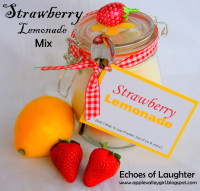 Echoes of Laughter: Strawberry Lemonade Mix… | DIY Gift Idea