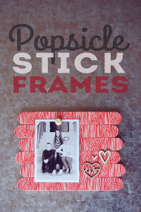 DIY Popsicle Stick Frames from eighteen25