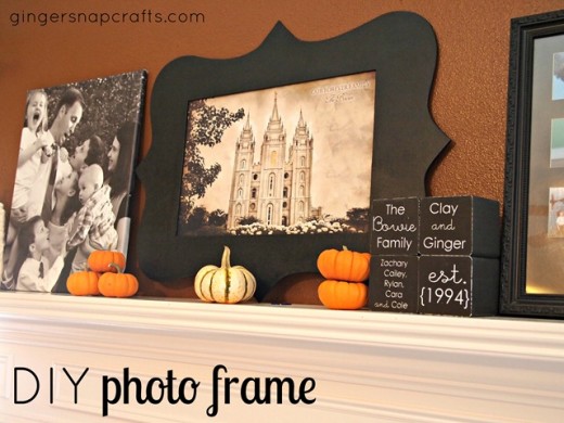 Ginger Snap Crafts: DIY photo frame using your Silhouette Cameo