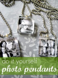 DIY photo pendants from Ginger Snap Crafts