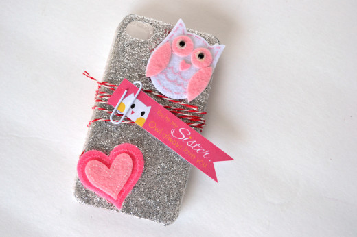 Glittery Owl Cellphone Case From Spark & Chemistry