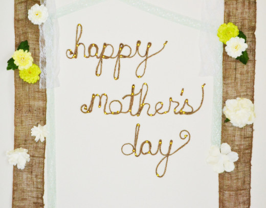 Roped Mother’s Day Sign From Spark & Chemistry