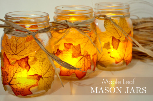 Leaf Mason Jar Candle Holder From Spark & Chemistry