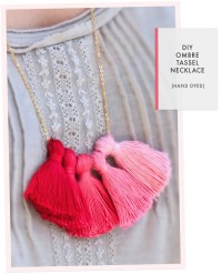 DIY Ombre Tassel Necklace | From Oh the lovely things