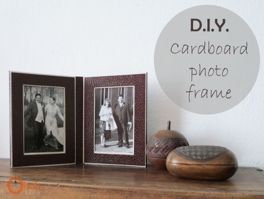 DIY Cardboard photo frame