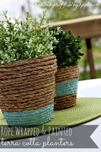 Rope-Wrapped & Painted Pots! :: Hometalk