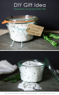 Rosemary Lavender Bath Salt – DIY Gift Idea | Living Locurto