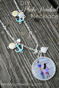 Serenity Now: Beach “Memory” Photo Pendant Necklace (with Martha Stewart Jewelry)